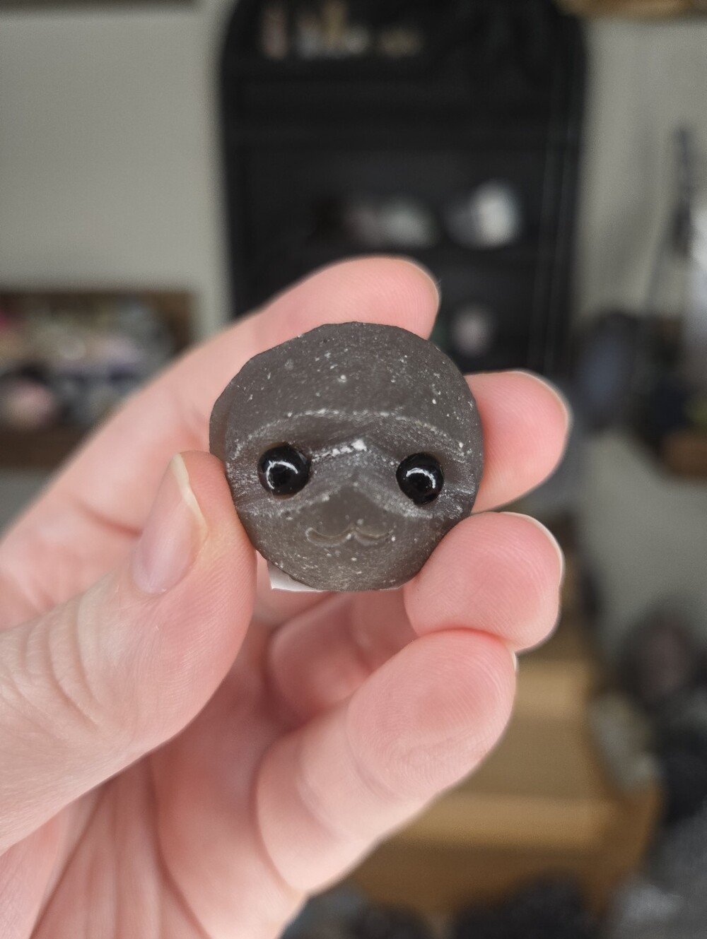 Panda Agate Round Crystal Hedgie Buddy B